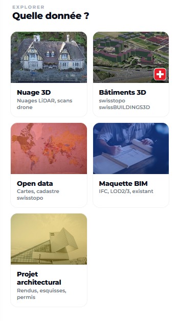 Menu 6 catégories